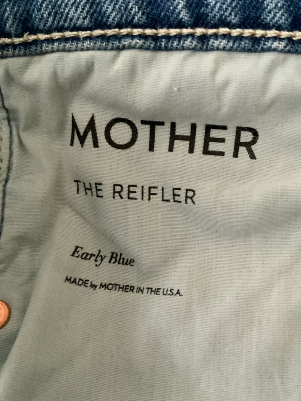 MOTHER SUPERIOR Jeans Reifler Early Blue Size 27 - Picture 13 of 14
